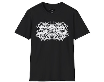 Camiseta negra con texto blanco "Acetaminofén" y "Metalero" unisex, merchandising de banda, camiseta meme, regalo único, camiseta divertida.