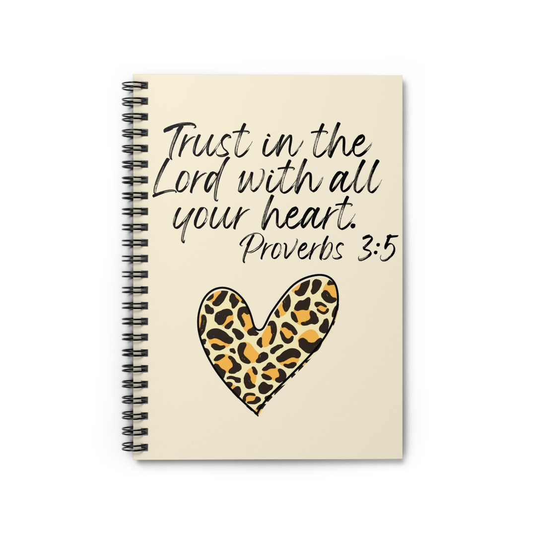 Trust in the Lord Journal Journal Leopard Faith Journal Leopard ...