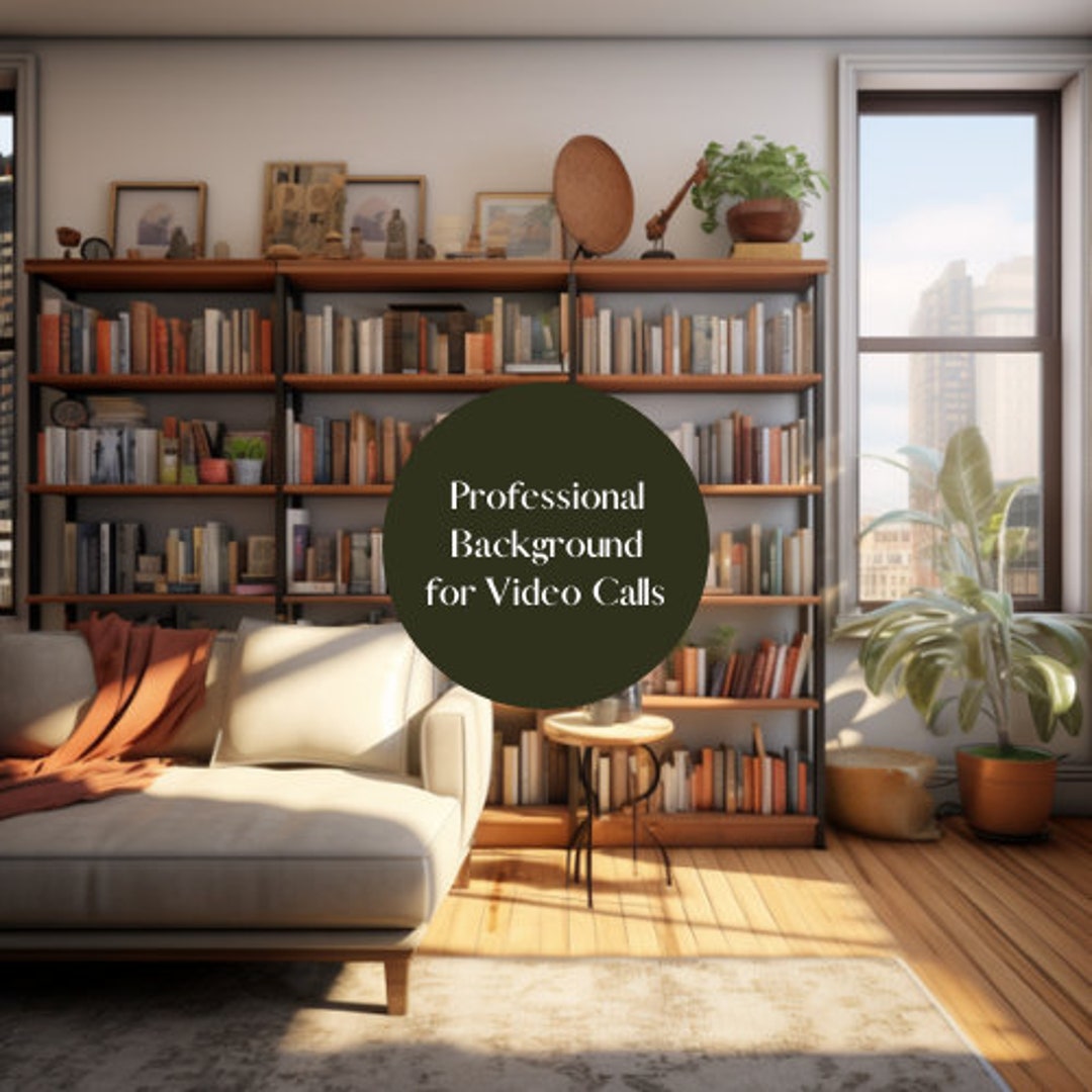 Zoom Background | Virtual Call Background, Realistic City Office - Etsy