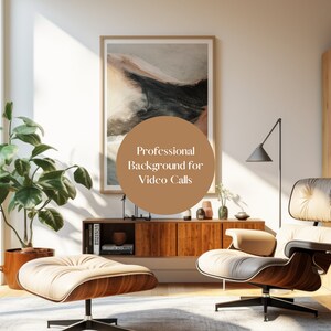 Zoom background | Virtual call background, modern home