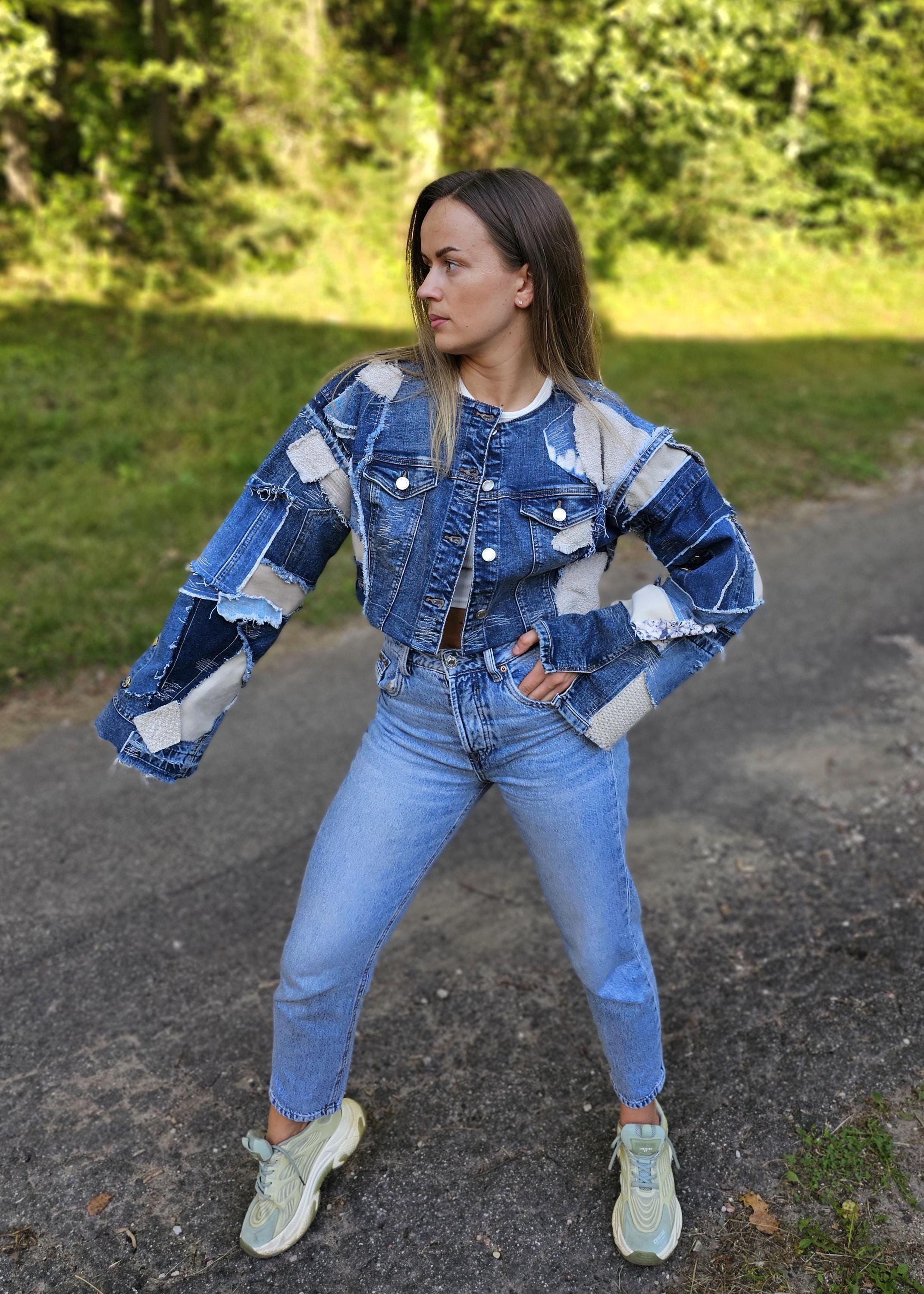 Ripped denim jacket Italia