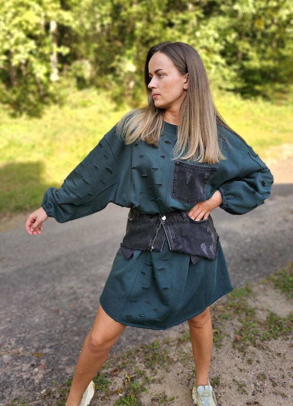 green ripped dress Hyper-prep Ruffle 35.5 Inch Dress For Golf Pickleball & Tennis – Acegolfs