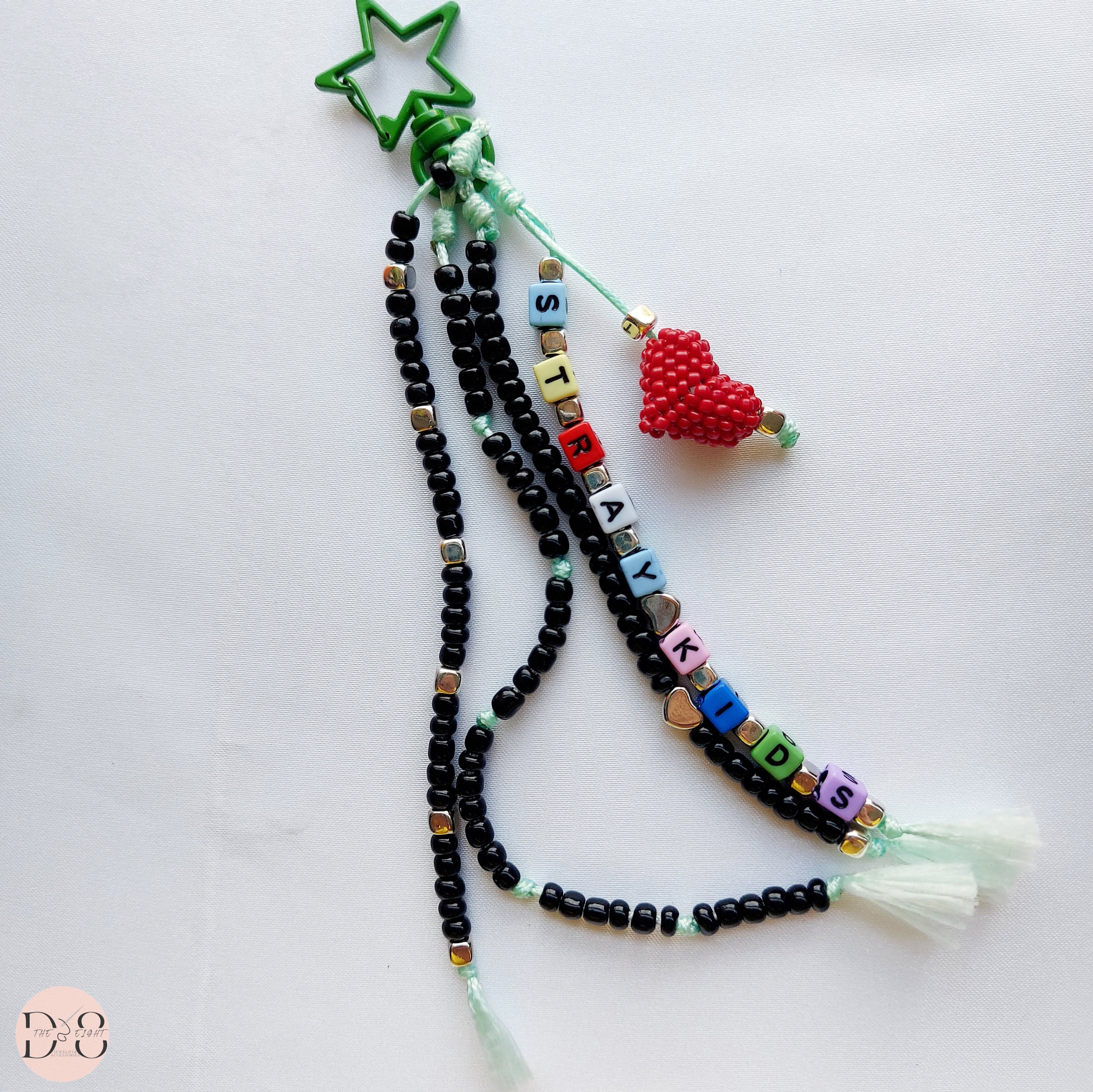 Kpop Idol Name Keychain, Korean K-pop Beaded Concert Merch, Gift for ...