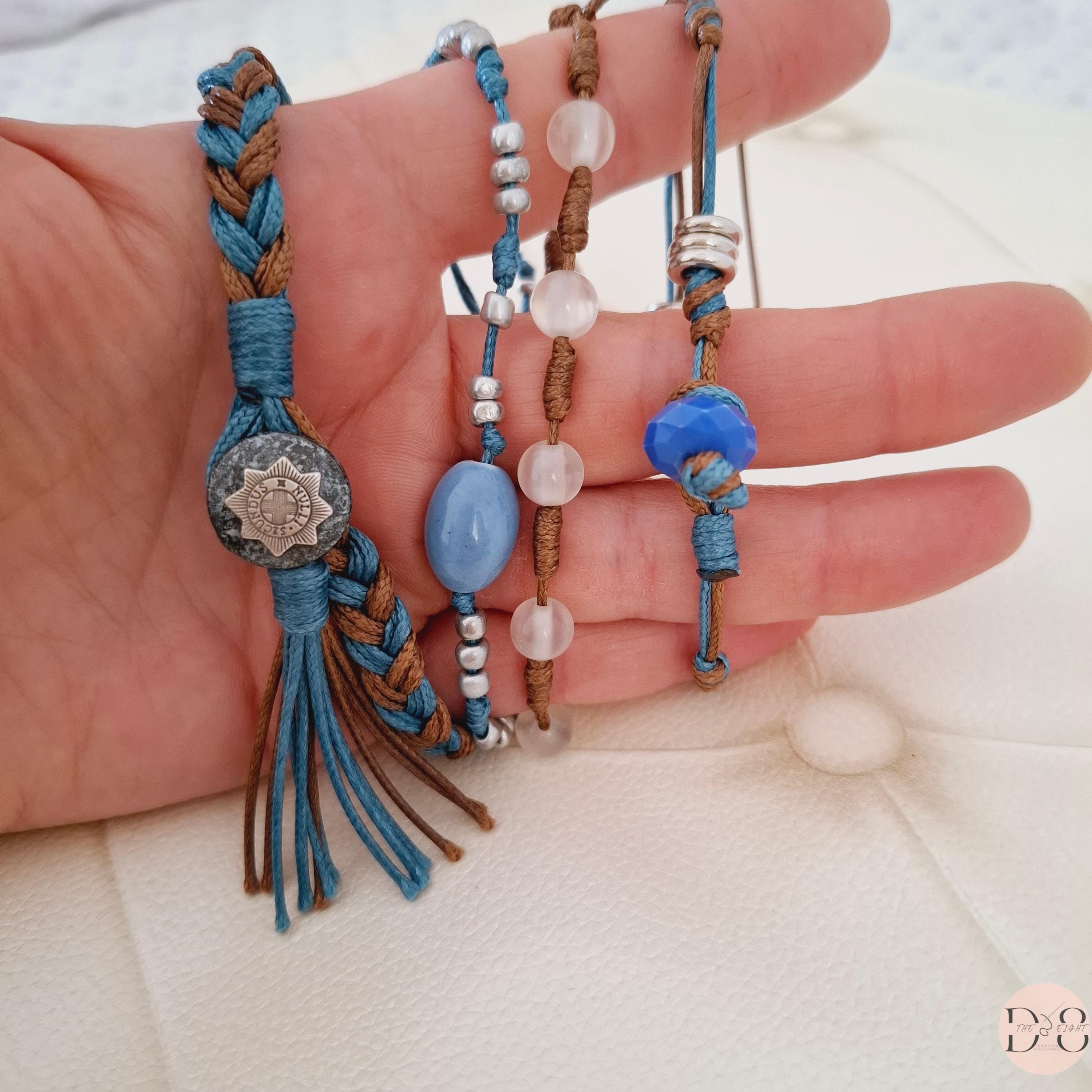 Braccialetto da uomo con perline da 6 mm in pietra naturale intrecciata corda fatta a mano braccialetti e braccialetti gioielli alla moda per donne coppia regalo, stile-24