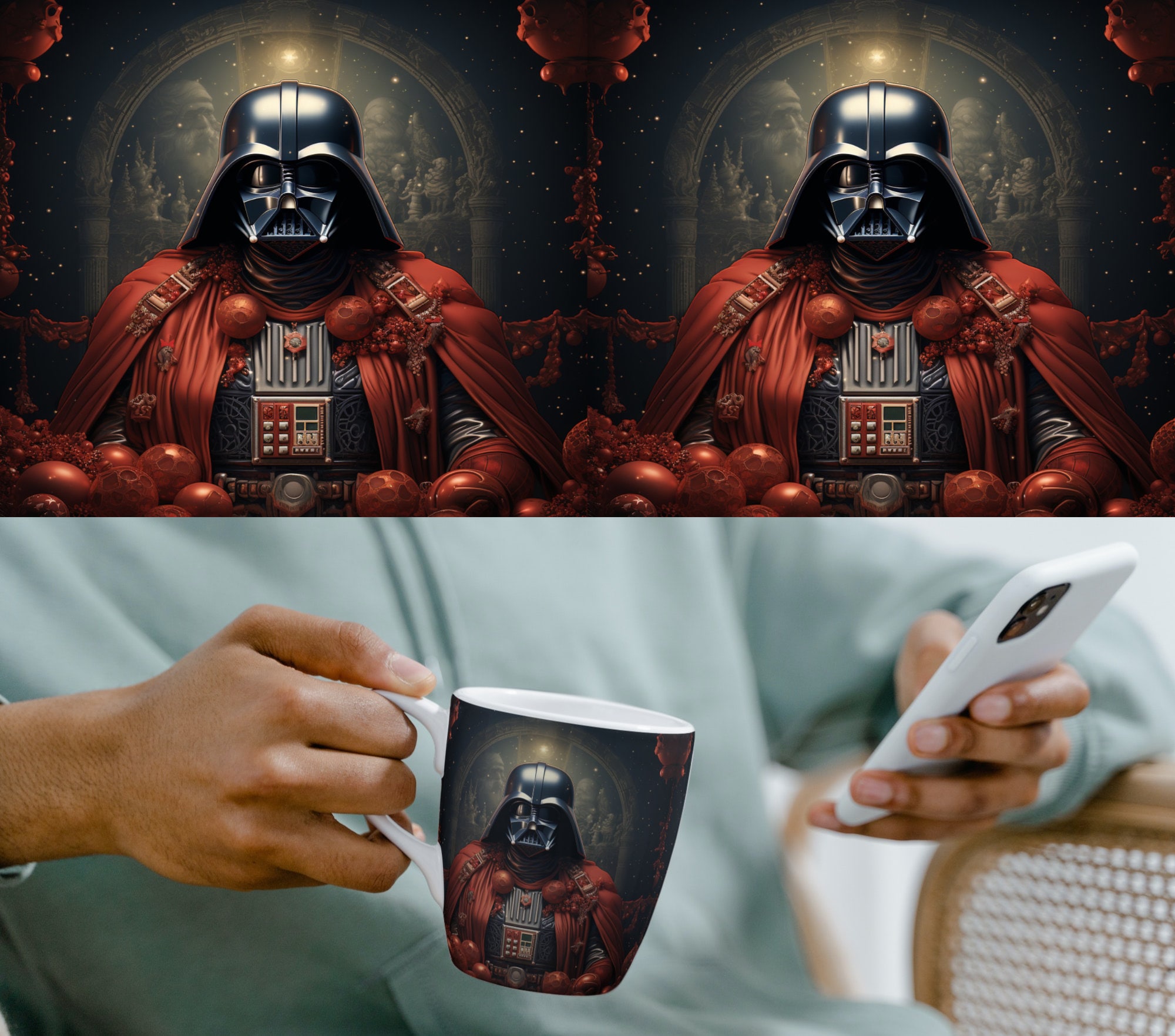 Star Wars Darth Vader Ceramic Mug in Presentation Gift Box (Dark Side  Coffee Design) 11oz Ceramic Mug - Official Merchandise