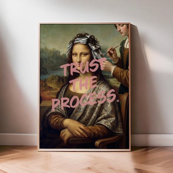 The Process | Hair Salon Decor, Funny Hairdresser Print, Hair Stylist Print, Salon Poster, Hair Wall Art, Cosmetology Gift, Typography Print