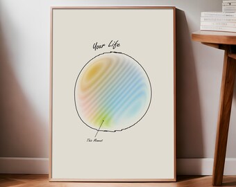 This Moment | Psychology Poster, Therapist Office Decor, CBT Poster, DBT Prints, Mental Health Art, School Counsellor, Psychologist Art