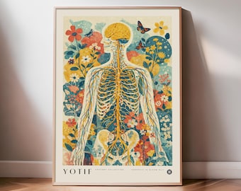 Corporis in Bloom No. 2 | Abstract Anatomy Wall Art, Medical Print, Doctor Poster, Med School Grad Gift, Nurse Gift, Medicine Decor