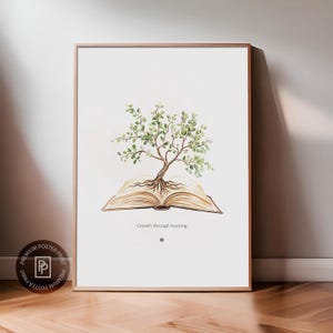 Klassenzimmer Dekor, Geschenk für Lehrer, Lernbaum, Premium Poster, Lesewandkunst, Lehrposter, Geschenk für Kinder, Klassenzimmerposter