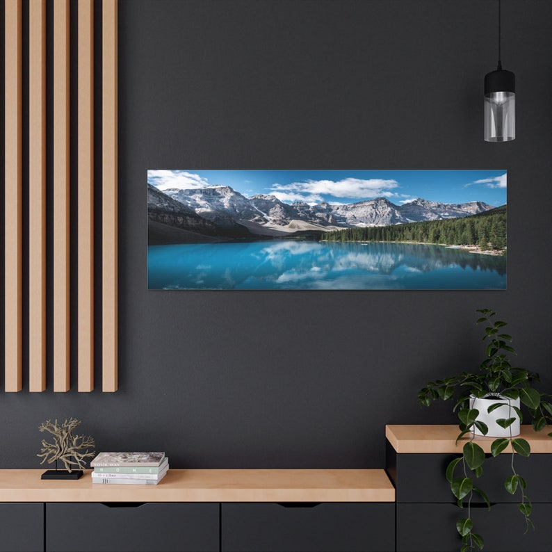Moraine Lake Photo, Lake House Wall Art, Banff Canada, Beautiful