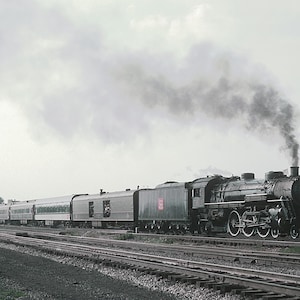 Train Wall Art, Vintage Locomotive, Steam Train art, Railroad Canvas Art, Vintage Trains, Old Train, Railroad Station Art, Trains