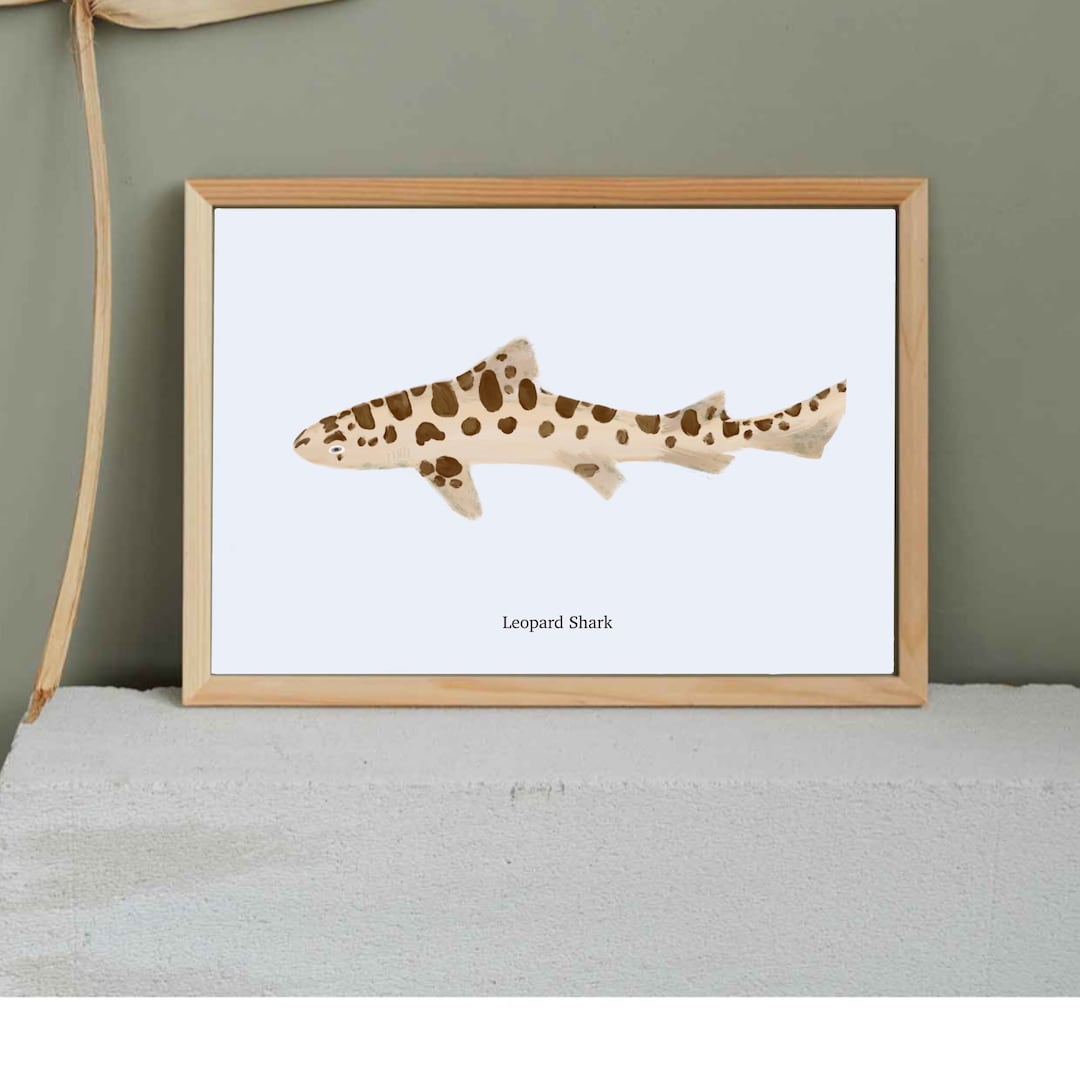 Lemon Shark Wall Art,,shark Printable, Lemon Shark Poster Printable ...