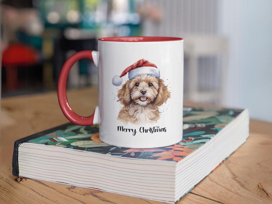 Cavapoo Christmas Mug: Santa Dog Gift for Pet Lover - Etsy