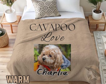 Personalized Dog Breed Blanket: Custom Pet Photo Fleece Throw