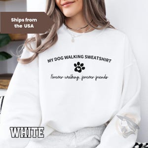 My Dog Walking Sweatshirt, Pet Lover Gift, Canine Dad Shirt, Gift for Pup Mum & Canine Dad,  Dog Lovers Shirt, Pet Owner Sweater