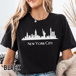 New York City Skyline Tee Gift for Traveler, New York Travel Shirt, Perfect Gift for Him & Her, Unique Birthday Present,