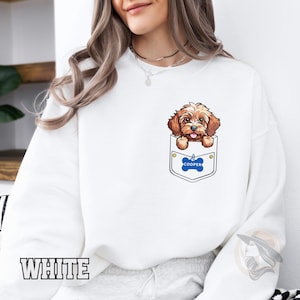 Sudadera con bolsillo para Cavapoo, regalo para amantes de los perros, camiseta con cara de perro, sudadera para mamá, camiseta personalizada para mamá, regalos para Cavapoo