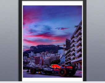 Red Bull F1 Racing Poster | Formula 1 Motorsport Wall Art