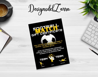 Editable Football Match Birthday Invitation, Customizable Soccer Match Invite, Football Ticket Surprise, Editable Soccer Invite, Ticket Gift