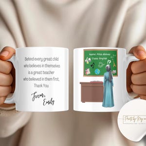 Personalized Teacher Mug Custom Teacher Gift Cute Teacher Mug with Poem Custom Image Mug Unique Teacher Appreciation Gift