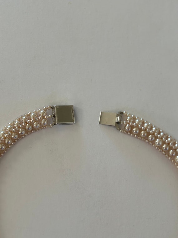 faux pearl choker - image 4