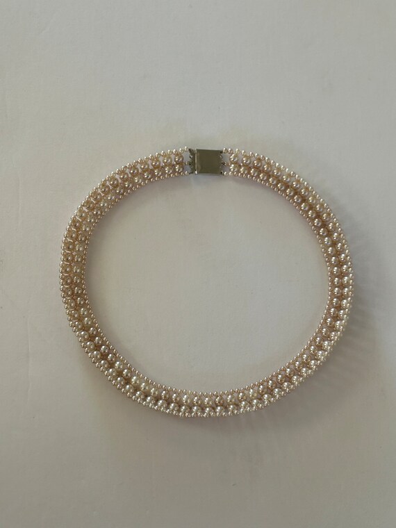 faux pearl choker - image 5