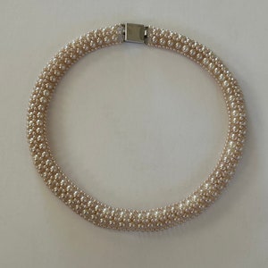 faux pearl choker