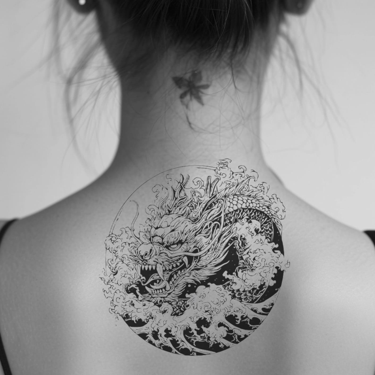 Chinese Dragon Tattoo Design Download High Resolution Digital Art PNG ...