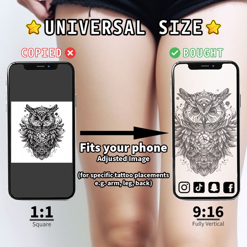 Timeless Owl Tattoo Design - Download High Resolution Digital Art PNG ...