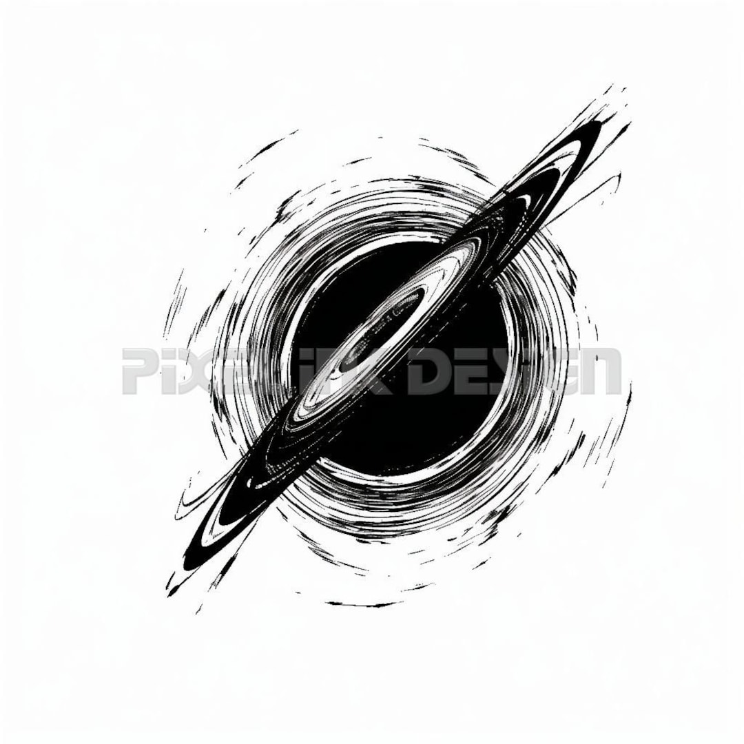 Black Hole Tattoo Design - Download High Resolution Digital Art PNG ...