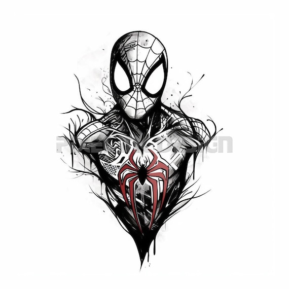 Watercolour Chibi Spiderman-angry-monkey-tattoo-lethbridge-alberta - Angry  Monkey Tattoo