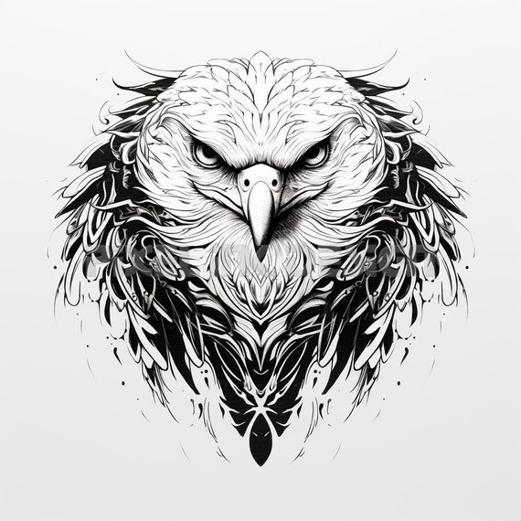 Tribal eagle, hawk and falcon set for tattoo or heraldry design Stock  Vector Image & Art - Alamy