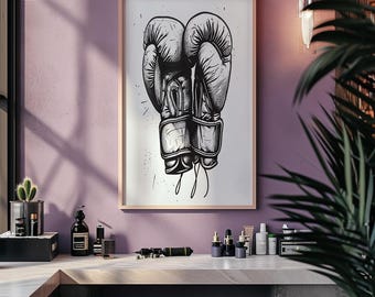 ボクシング グローブのタトゥー デザイン - 高解像度のデジタル アート