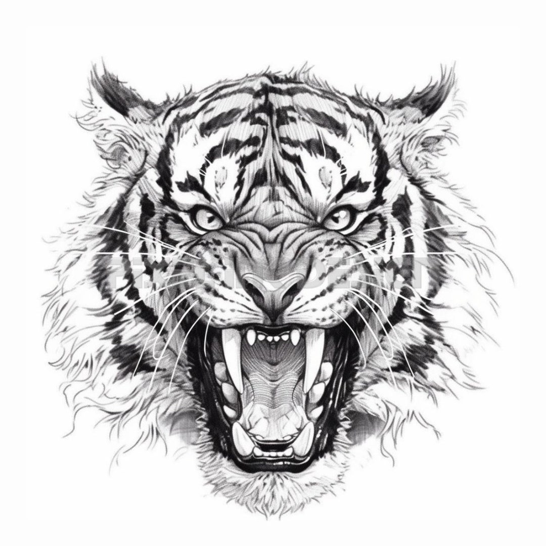 tiger-face-printable-vector-stencil-art-design-stock-vector-illustration-of-prints-wall-286785670
