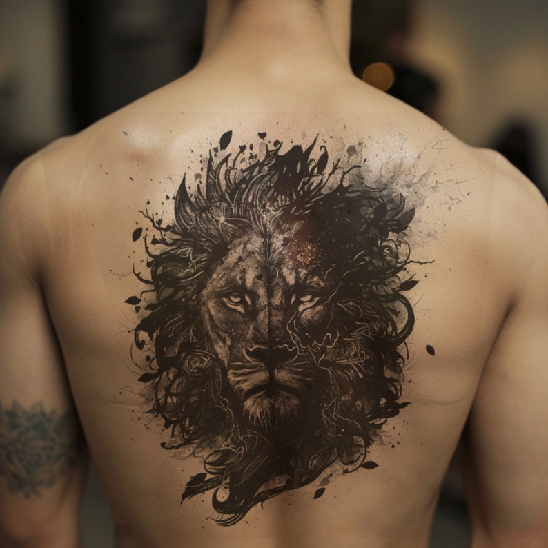 Dark Lion Tattoo Design - Download High Resolution Digital Art PNG ...