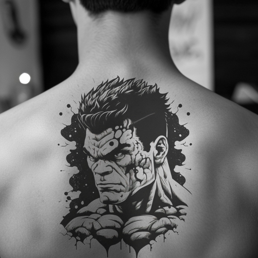 Hulk Stencil Tattoos