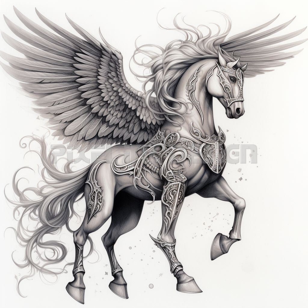 My Pegasus tattoo! On the back of my calf. : r/sailormoon