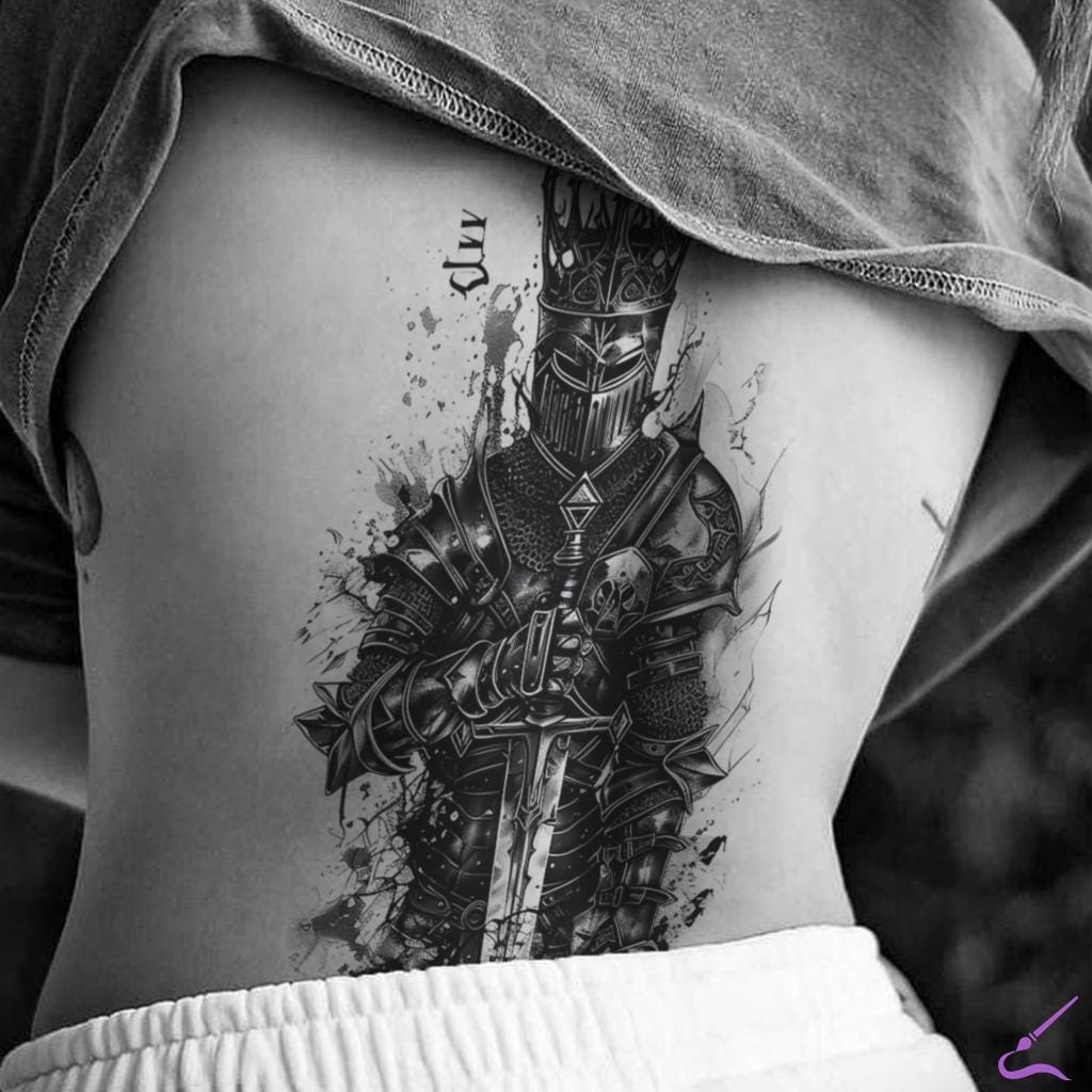 Knight Rider Tattooo Knight Tattoo Back