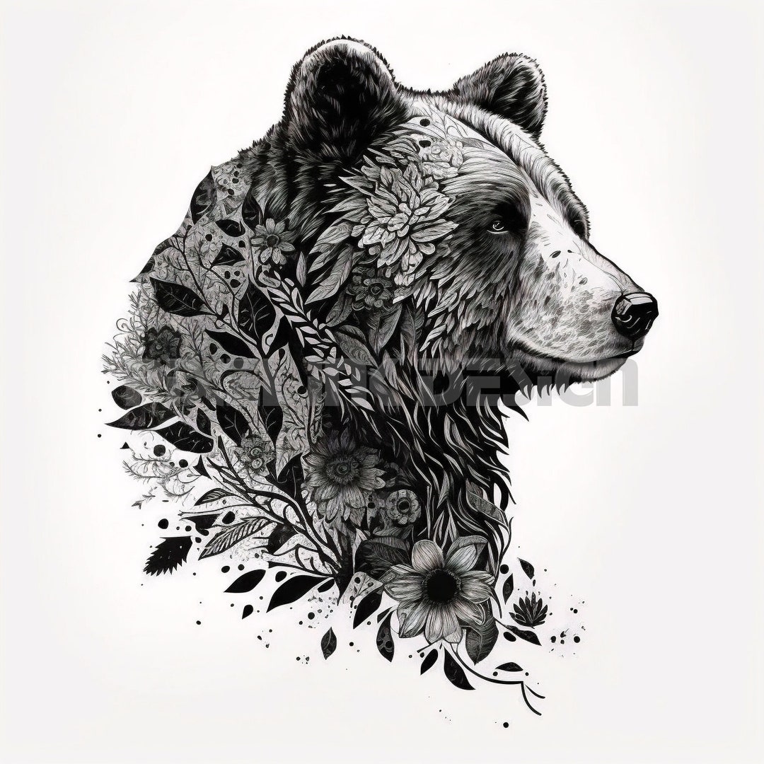 Bear Tattoo Design - Download High Resolution Digital Art PNG ...
