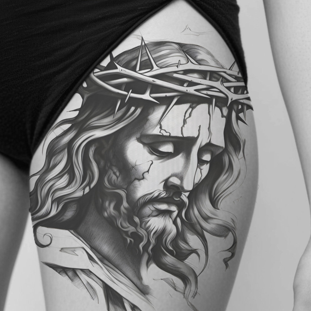 Jesus Christ Tattoo Design Download High Resolution Digital Art PNG ...