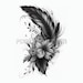 Feather Tattoo Design Download High Resolution Digital Art PNG ...