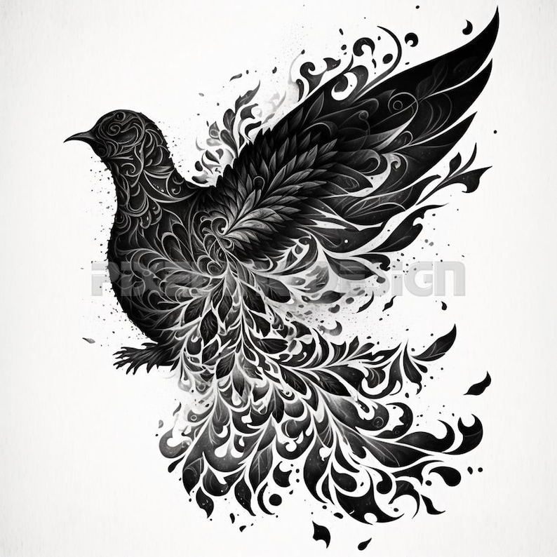 Dove Tattoo Design Download High Resolution Digital Art PNG Transparent ...
