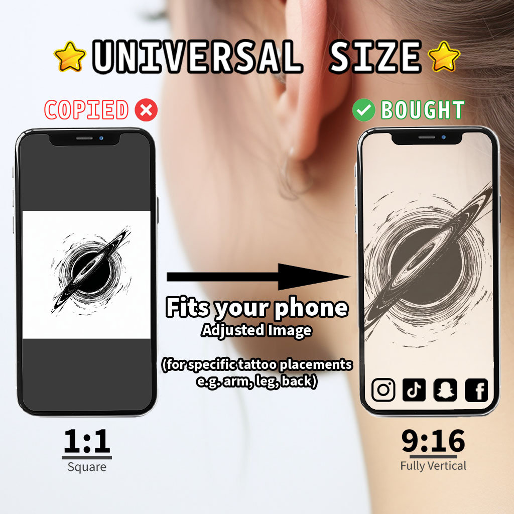 Black Hole Tattoo Design Download High Resolution Digital Art PNG ...