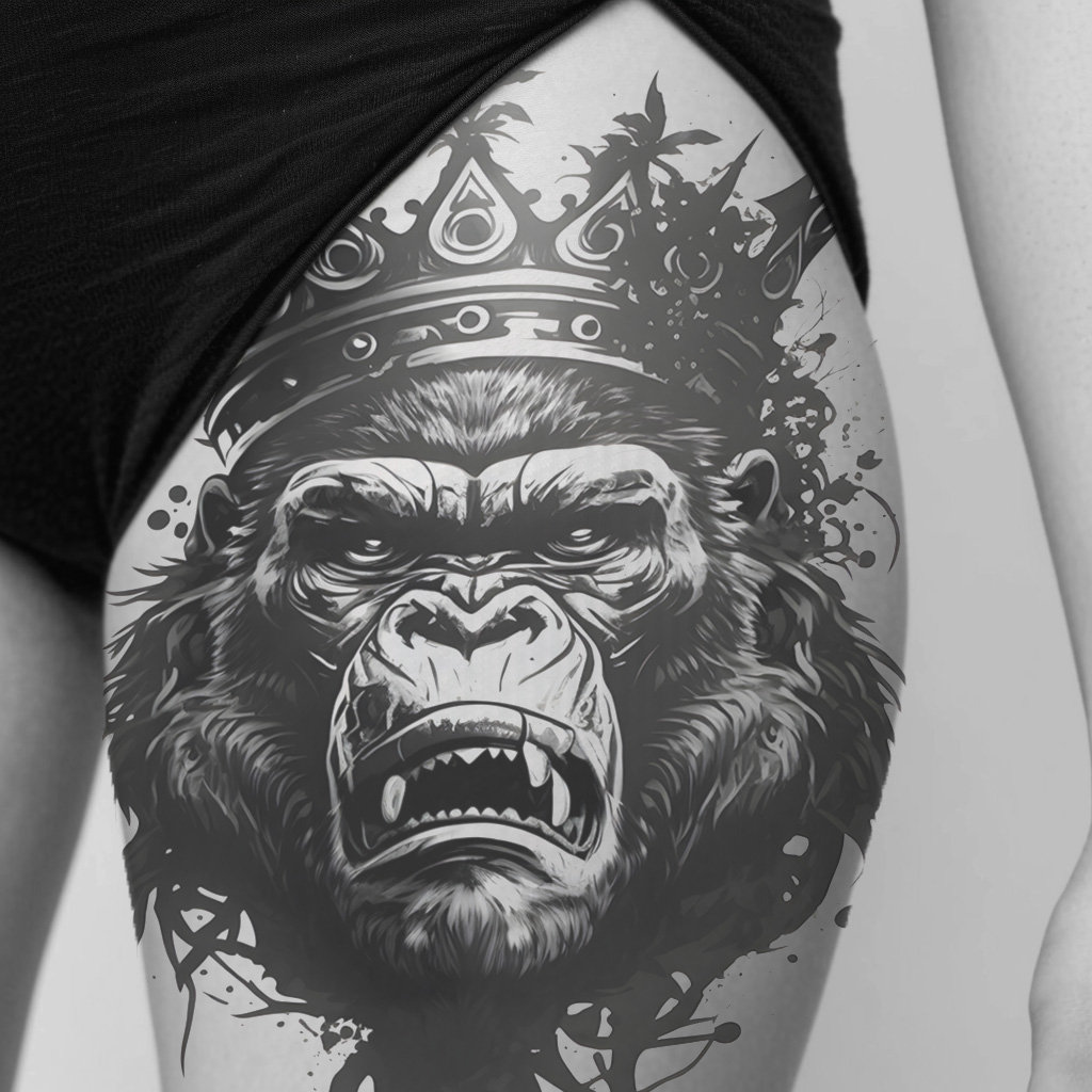 Gorilla Stylized Triangle Polygonal Model: vector de stock (libre de  regalías) 619897631 | Shutterstock, image size:1024x1024