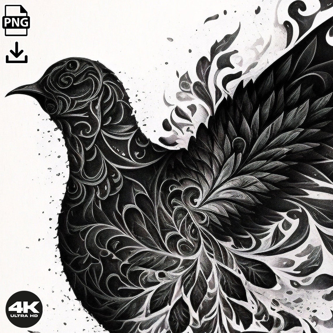Dove Tattoo Design Download High Resolution Digital Art PNG Transparent ...