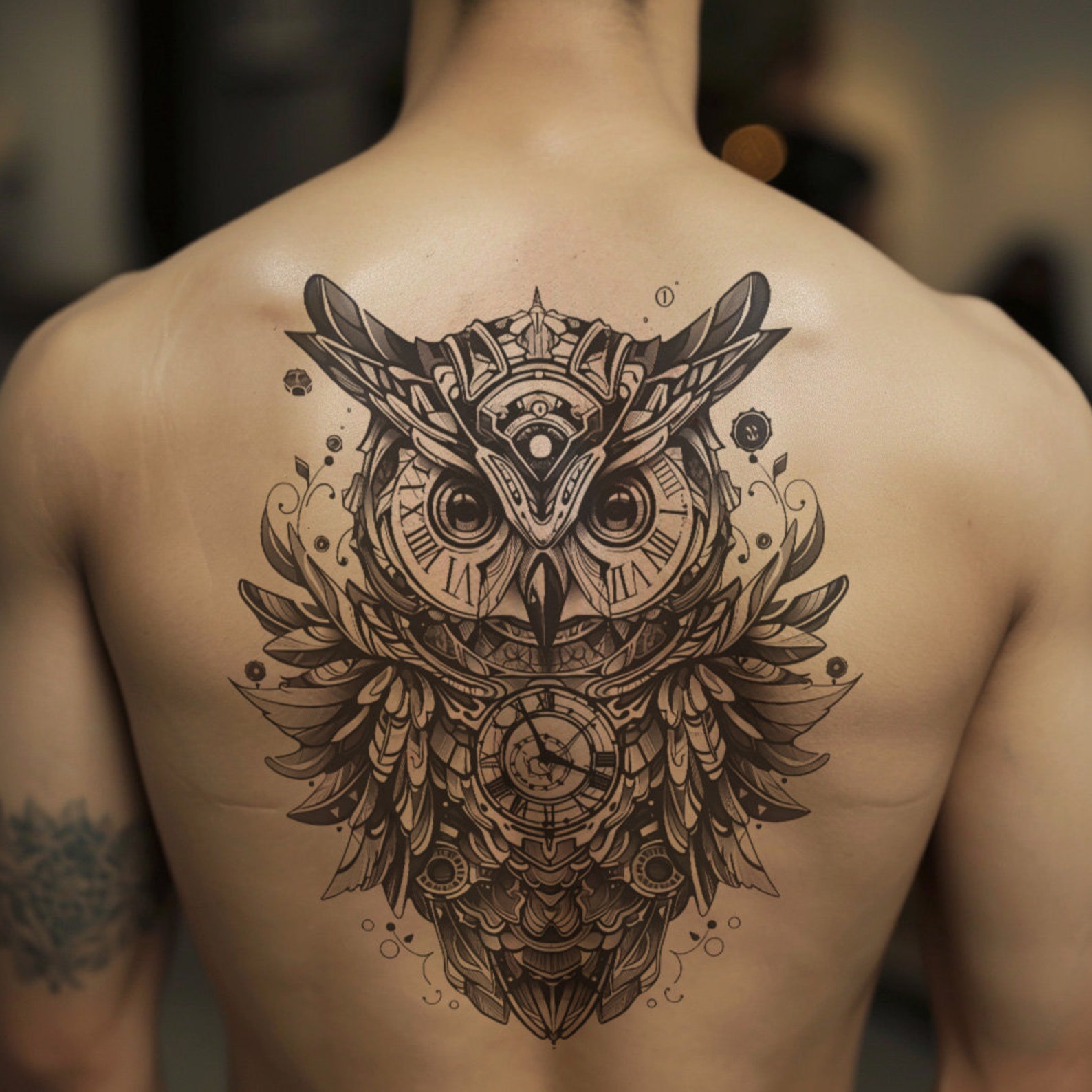 Timeless Owl Tattoo Design Download High Resolution Digital Art PNG ...