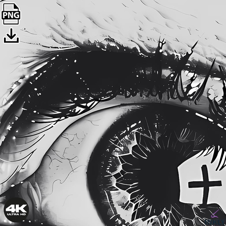 Crying Eye Tattoo Design Download High Resolution Digital Art PNG ...