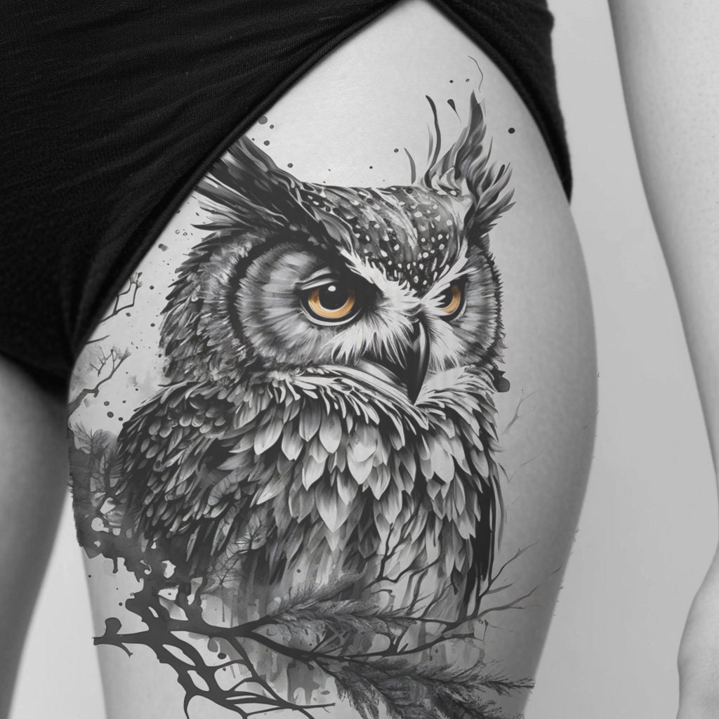 Owl Tattoo Design - Download High Resolution Digital Art PNG ...