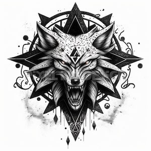 Witchers Medalion Tattoo Design - Download High Resolution Digital Art PNG Transparent Background | Printable SVG Tattoo Stencil