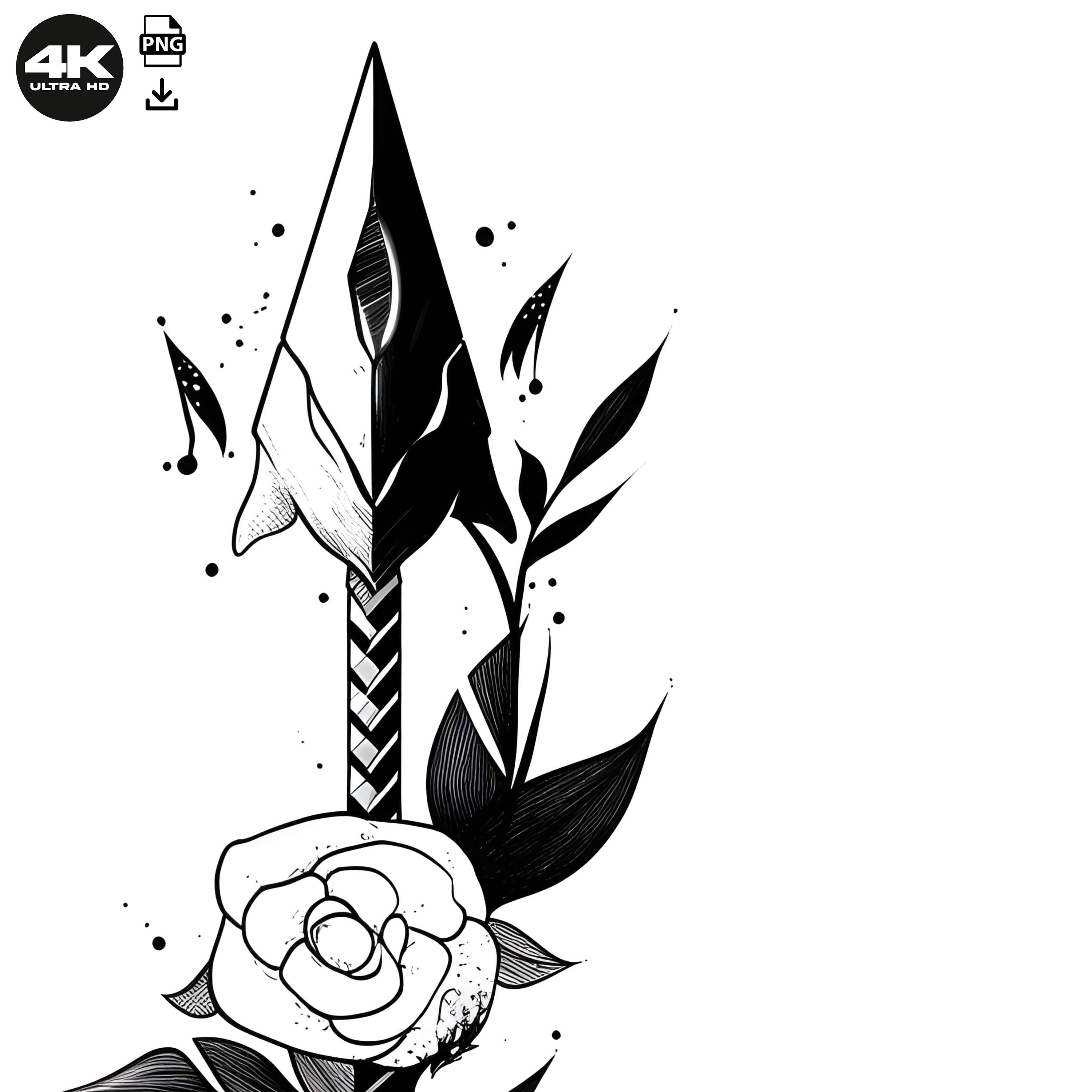 Arrow Tattoo Design Download High Resolution Digital Art PNG ...